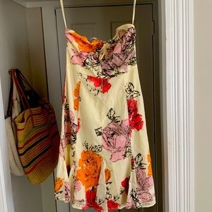 Anthropologie. Odille dress. Cream floral